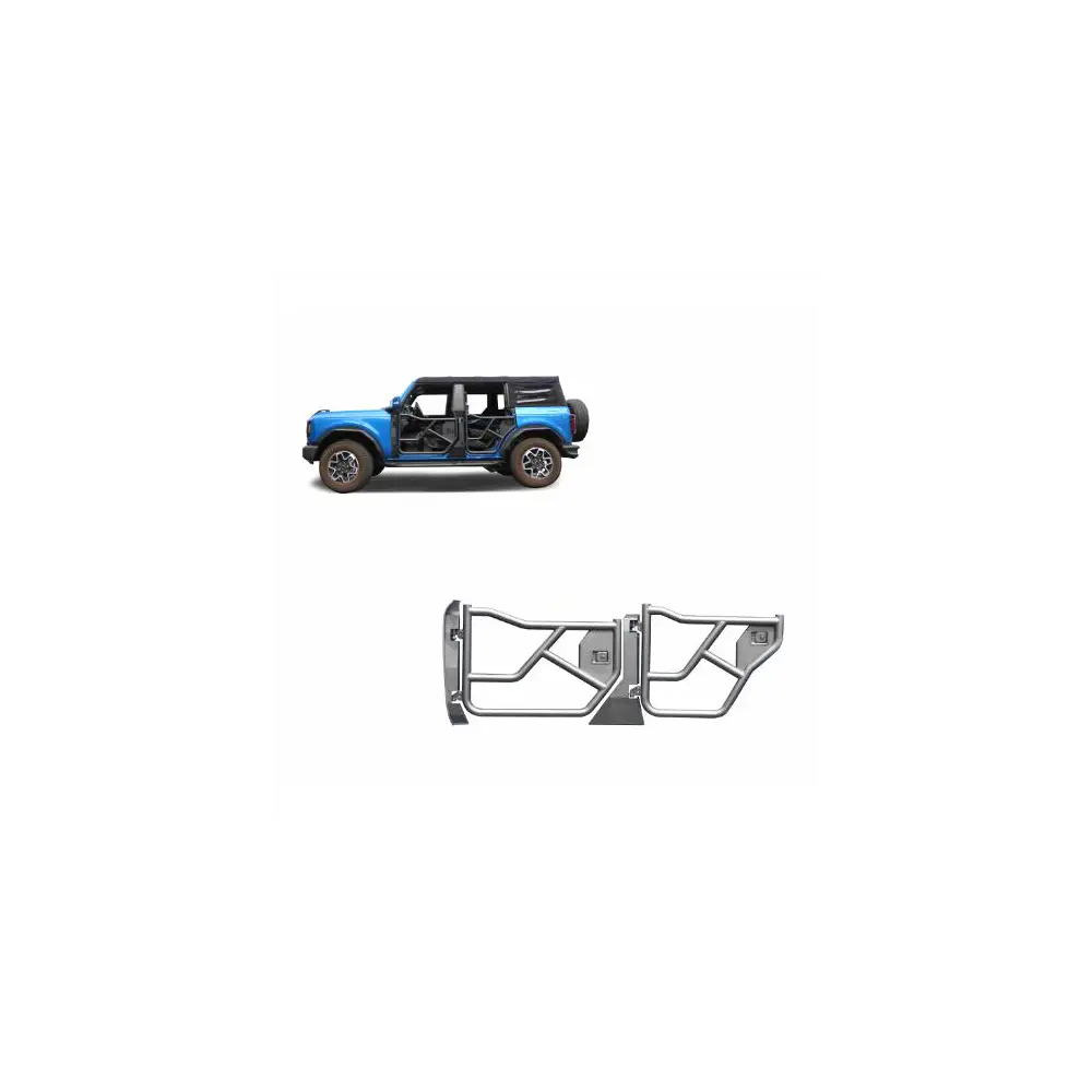 Tubular Front & Rear Doors - Steel - BLKTFRDFB21